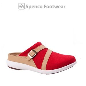 Spenco Ashley Baked Apple Ashton Wool Blend Mule w/Suede Womens Size 7.5  NEW